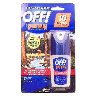 Off! Deep Woods insect repellent for sportsmen, up to 10 hours p1fl oz