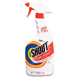 Shout  triple acting liquid laundry stain remover  22fl oz