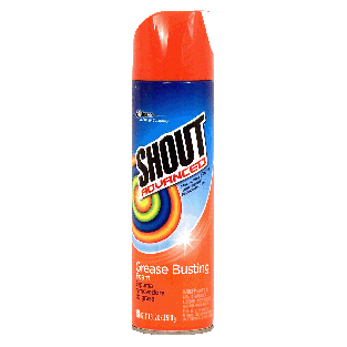 Shout Advanced grease busting, stain lifting foam 18oz