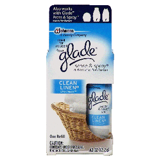 Glade Sense & Spray automatic freshener refill, clean linen scent 1ct