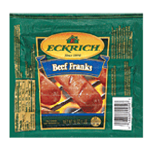 Eckrich  beef franks, 10 ct 14oz