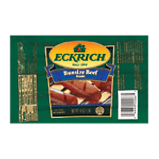 Eckrich  beef bunsize franks, 8 ct 16oz