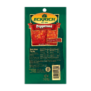 Eckrich Pepperoni pizza size pepperoni 2.5oz