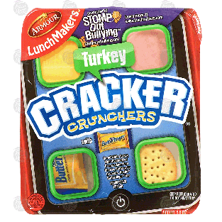 Armour Lunch Makers cracker crunchers, turkey 2.6oz