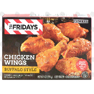 T.G.I. Friday's  chicken wings, buffalo style, snack size 9-oz