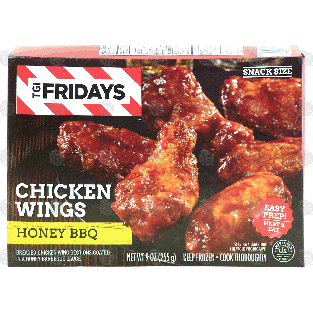 T.G.I. Friday's  honey bbq chicken wings, snack size 9-oz