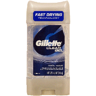 Gillette Cool Wave clear gel, anti-perspirant/deodorant 4oz