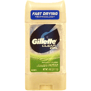 Gillette Power Rush clear gel anti-perspirant/deodorant 4oz