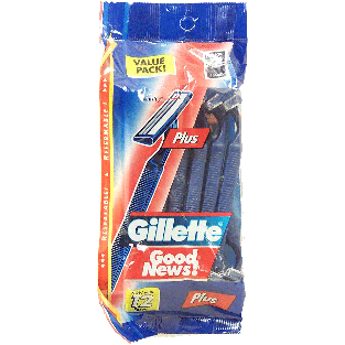 Gillette Good News! disposable razors plus lubrastrip 12ct