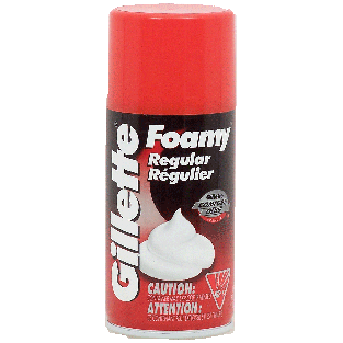Gillette Foamy regular shaving cream 11oz