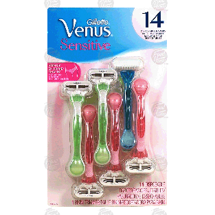Gillette Venus sensitive disposable shaving razors 14-ct