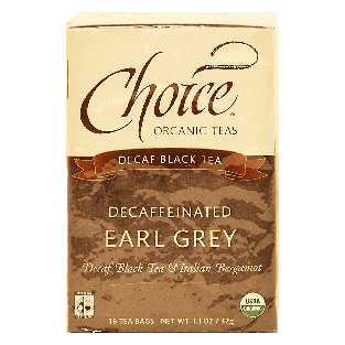 Choice Earl Grey decaffeinated black tea & italian bergamot, 16-b1.1oz