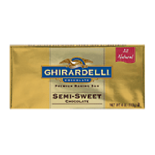 Ghirardelli Baking Bar Semi-Sweet Chocolate 4oz