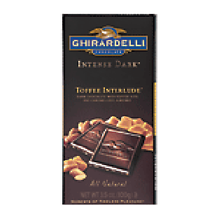 Ghirardelli Intense Dark Gourmet Bar Toffee Interlude 3.2oz