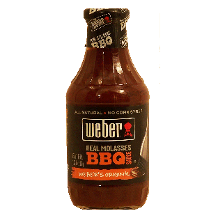 Weber Real Molasses BBQ Sauce weber's original, all natural, no co18oz
