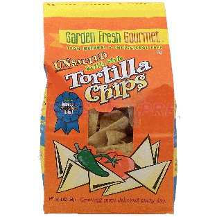 Garden Fresh Naturals unsalted kettle style tortilla chips 14-oz