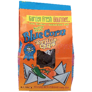 Garden Fresh Naturals kettle style blue corn tortilla chips, 100%16-oz