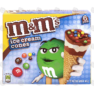 M&M's(r)  ice cream cones, 6-pack 21-oz