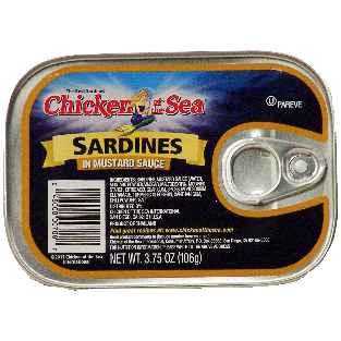Chicken Of The Sea  sardines in mustard sauce 3.75oz