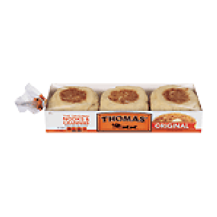 Thomas' English Muffin Original Nooks & Crannies 6 Ct 12oz