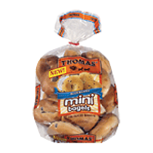 Thomas'  blueberry mini bagels, 10-count 15oz