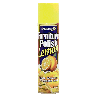 Powerhouse  furniture polish, lemon scent, cleans, restores, & cond9oz