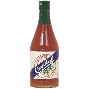 Crystal  louisiana's pure hot sauce 6fl oz