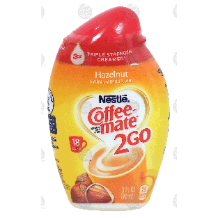 Nestle Coffee-mate 2Go; triple strength creamer, hazelnut coffe3-fl oz