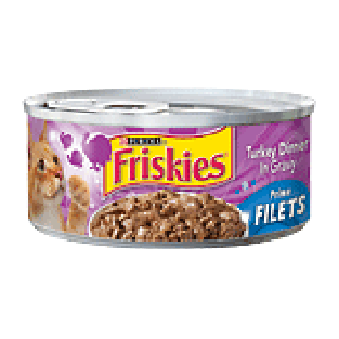 Friskies Wet Cat Food Prime Filets Turkey Dinner In Gravy 5.5oz