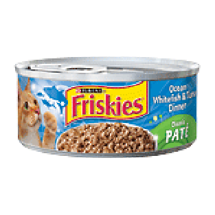 Friskies Wet Cat Food Ocean Whitefish & Tuna Dinner 5.5oz