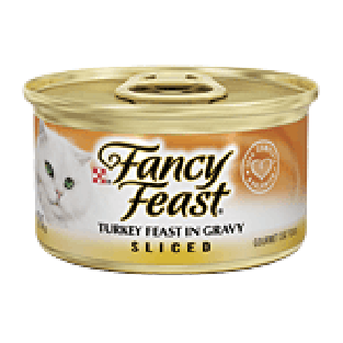 Fancy Feast Cat Food Sliced Turkey Feast In Gravy 3oz