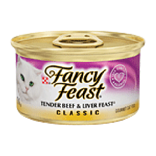 Fancy Feast Cat Food Tender Beef & Liver Feast 3oz