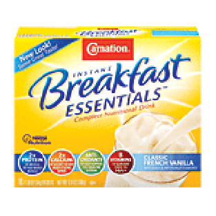 Carnation Instant Breakfast classic french vanilla powdered nutr12.6oz