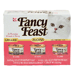 Fancy Feast Cat Food Grilled 3-Flavor Variety Pack 24ct