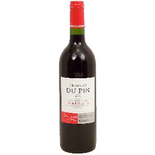 Chateau Du Pin  bordeaux wine of France, 13% alc. by vol. 750ml