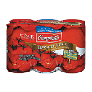 Campbell's  tomato juice, 6  5.5-fl. oz. cans 6pk