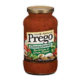 Prego Chunky Garden mushroom & green pepper pasta sauce 25.75oz