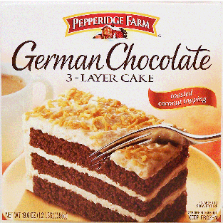 Pepperidge Farm  german chocolate 3-layer cake, toasted coconut19.6-oz