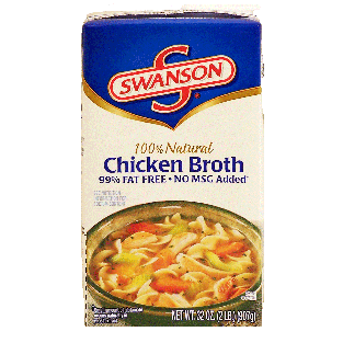 Swanson Chicken Broth Rtsb 99% Fat Free 32oz