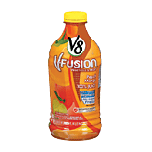 V8 V-Fusion Vegetable & Fruit peach mango, 100% juice 46fl oz