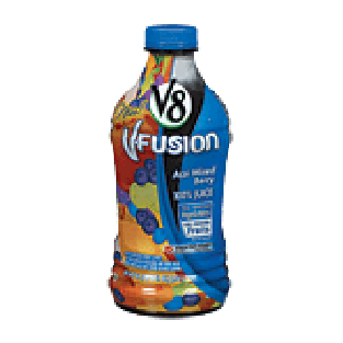 V8 V-Fusion  acai mixed berry, 100% juice 46fl oz
