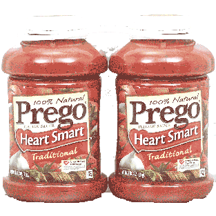 Prego Heart Smart traditional italian sauce, 100% natural 134oz