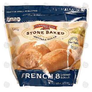 Pepperidge Farm Stone Baked artisan rolls, french, 8 dinner rolls14-oz