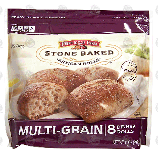 Pepperidge Farm Stone Baked artisan rolls, multi-grain, 8 dinner 14-oz