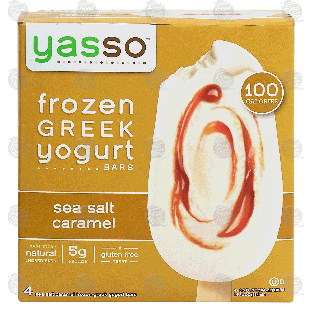 Yasso  frozen greek yogurt bars, sea salt caramel, gluten free14-fl oz