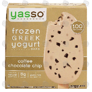 Yasso  frozen greek yogurt bars, coffee chocolate chip, gluten14-fl oz