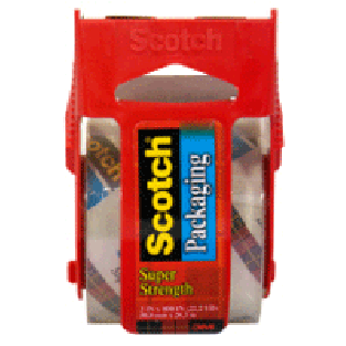 Scotch Heavy Duty clear tape with cutter on roll, 2 x 800 in.  1ct