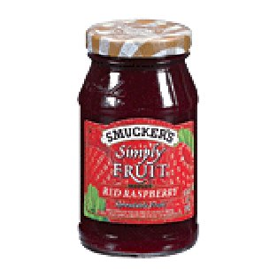 Smucker's Spreadable Fruit Simply Fruit Red Raspberry Seedless 10oz