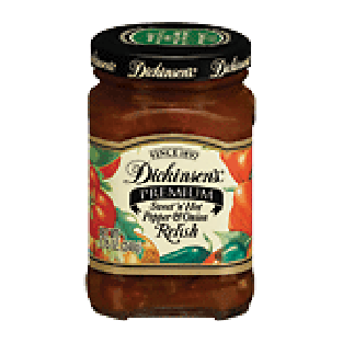 Dickinson's Premium sweet 'n' hot pepper & onion relish 8.75oz