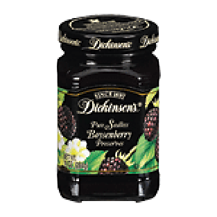 Dickinson's  pure seedless boysenberry preserves 10oz